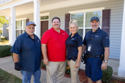 In response to Winter Storm Indigo, the Fort Johnson Corvias Property Management maintenance team worked around the clock to restore all systems to full functionality. (Photo: Business Wire)