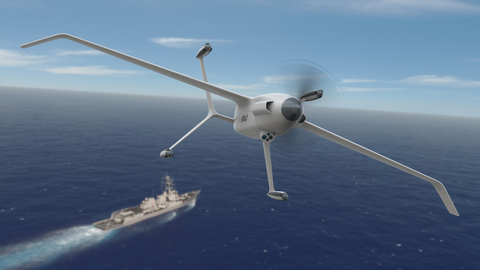 AV’s Group 3 Wildcat UAS is a long-endurance, large-payload vertical take-off and landing solution developed for a variety of maritime operations. (Artist’s Rendering: AeroVironment)