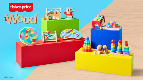 Fisher-Price® introduces new premium wooden toys to inspire creativity and promote development in young children. Fisher-Price Wood is now available exclusively at select Walmart stores and on Walmart.com. (Photo: Business Wire)