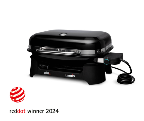 The Weber LUMIN electric grill received a Red Dot Award in the Red Dot Award: Product Design 2024 competition. (Photo: Business Wire)