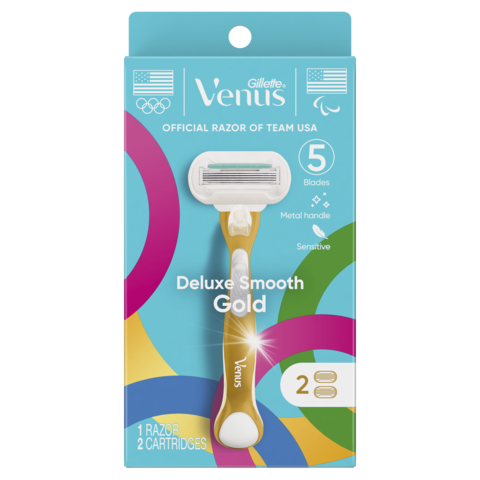 To generate further excitement in the lead up to Paris 2024, Venus is also excited to introduce a new Gold Razor this summer to bring the campaign to life. (Photo: Business Wire)