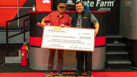 original Mecum Auctions Founder and President Dana Mecum (left) and Mecum Financial Services Director Lee Giannone (Photo: Business Wire)