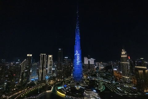 Hytera Lights Up Burj Khalifa to Celebrate 10th Anniversary of Subsidiary in UAE (Photo: Business Wire)