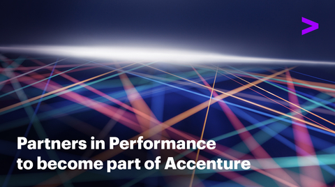Accenture has agreed to acquire Partners in Performance, a global strategy consulting firm that works on business performance improvement in asset-intensive industries leveraging data and AI capabilities. (Graphic: Business Wire)