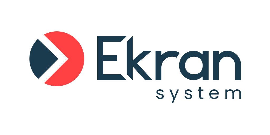 Ekran extended blue red logo