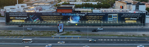 MultiBank Group掀起金融革命并推出金砖国家和海湾合作委员会国家的首个全球电子通信网络MEX Exchange（照片：美国商业资讯）