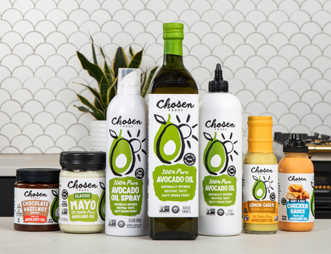 original Chosen Foods' portfolio of B Corp Certified Avocado Oil-Based Products (Photo: Business Wire)
