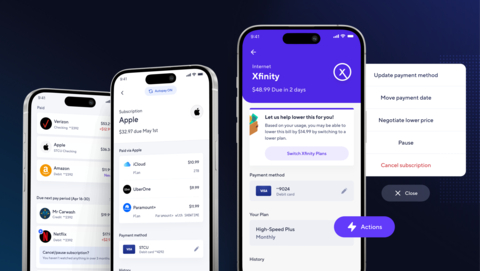 Atomic’s PayLink Manage surpasses other solutions by allowing users to not only view all of their recurring payments, but also to take real-time actions on them without ever having to leave the banking app. With Atomic's direct connectivity, insights into usage data, plan details, itemized receipts, and other critical subscription information are accessible, providing deeper analysis and facilitating precise actions that help consumers save money. (Graphic: Business Wire)