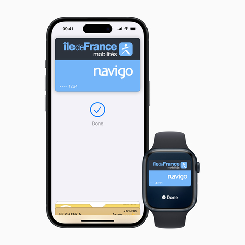 Riders can buy passes from the Île-de-France Mobilités iOS app or directly from Apple Wallet, and use an iPhone or Apple Watch to tap and ride. (Photo: Business Wire)