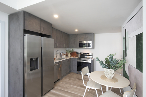 thumbnail In-suite kitchen and dining area; photo by Robin Hill/courtesy of Related Group
