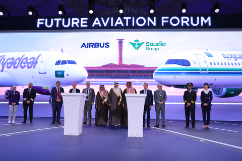 Saudia Group and Airbus signs the largest aircraft deal in Saudi aviation as part of a historic investment towards growth and advancement. (Photo: Business Wire)