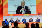 H.E. Lootah speaking during the panel session at Africa CEO Forum in Rwanda (Photo: AETOSWire)
