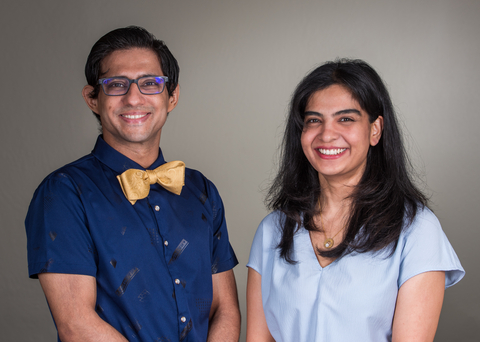 Skymel co-founders (from left) Sushant Tripathy, CTO, and Neetu Pathak, CEO. (Photo: Business Wire)