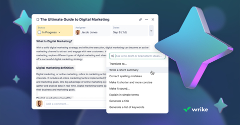 Wrike Levels Up in AI; Deepens Commitment to Vision and Roadmap (Graphic: Business Wire)