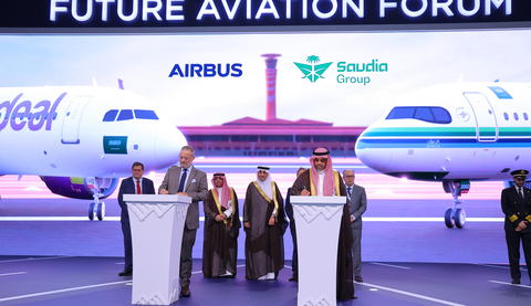 flyadeal, one of the youngest and fastest growing low-cost airlines in the Kingdom of Saudi Arabia and the Middle East, today announced a landmark order for 51 narrowbody Airbus aircraft to fuel the next phase of its expansion plans. (Photo: Business Wire)