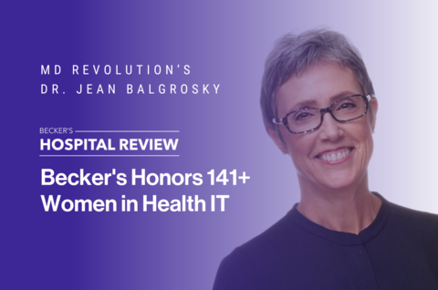 MD Revolution's Dr. Jean Balgrosky Receives Becker's Hospital Review Honor (Photo: Business Wire)