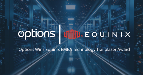 Options Wins Equinix EMEA Technology Trailblazer Award, Enhancing Strategic Collaboration and Expanding Global Footprint (Graphic: Business Wire)