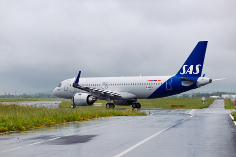 Airbus A320neo Leased by Aviation Capital Group to Scandinavian Airlines (“SAS”). (Photo: Business Wire)