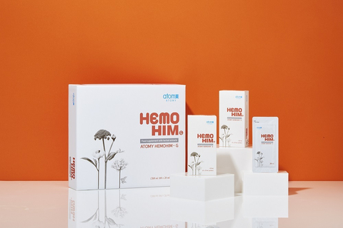 HemoHIM G vyrábí společnost Kolmar BNH a distribuuje společnost Atomy obsahuje anděliku čínskou (Angelica sinensis), jarvu lékařskou (Cnidium officinale) a pivoňka bělokvětá (Paeonia lactiflora) je nyní k dostání na Tchaj-wanu. (Photo: Kolmar BNH)