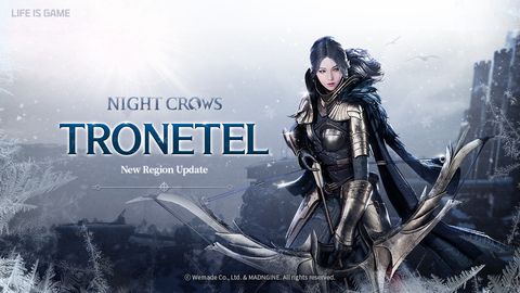 NIGHT CROWS di Wemade aggiorna la nuova regione "Tronetel" il 28 maggio (Immagine: Wemade)