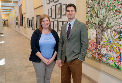 (Left to right) Drs. Stephanie Boisclair and Daniel King have been awarded 2024 ASCO Foundation Conquer Cancer awards. (Credit: Feinstein Institutes)