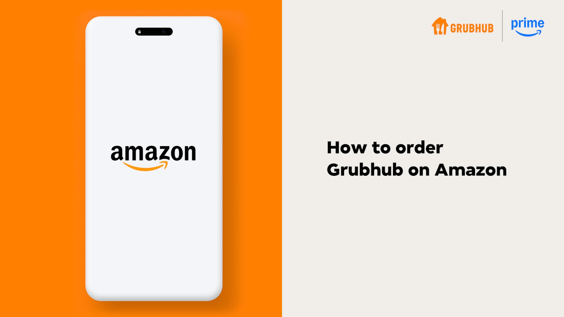Prime members get free Grubhub+, and Amazon customers can order Grubhub on Amazon.com and in the Amazon Shopping app.