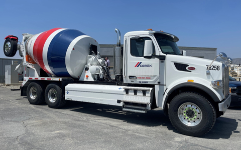 Cemex Southern California fleet trucks powered by low-emission compressed natural gas (CNG) or renewable natural gas (RNG).  (Photo: Business Wire)