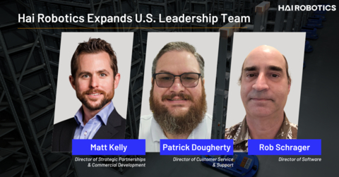 original From left to right: Matt Kelly, Director of Strategic Partnerships & Commercial Development, Patrick Dougherty, Director of Customer & Support and Rob Schrager, Director of Software (Photo: Business Wire)