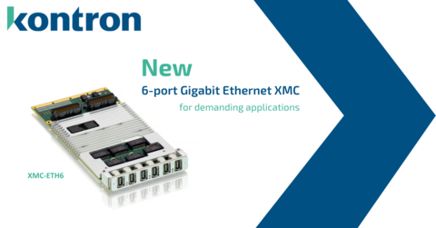 original Kontron Introduces the XMC-ETH6 (Graphic: Business Wire)