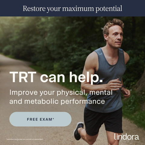 In recognition of Men’s Health Month in June, Lindora, a leading provider of medically guided weight management programs and metabolic health solutions backed by Xponential Fitness, is raising awareness for the benefits of TRT and offering free TRT Initial Exam and Lab ($199 value) for male guests of members including family members, spouses, partners, or friends to book a consultation. (Photo: Business Wire)