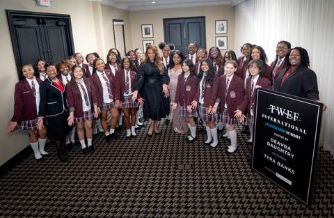 Harvard Alumni & Supermodel Tyra Banks and TWEF Founder Deavra Daughtry inspired youth at the TWEF 2024 International Leadership Summit. (Photo: Business Wire)