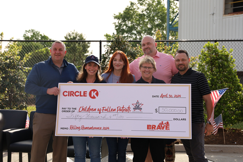 In honor of Memorial Day, Circle K donated 10 percent of the profits from fuel sales from its Circle K Fuel Day event on May 23 at over 5,500 stores nationwide, resulting in over $260,000 for college funds. (Photo: Business Wire)