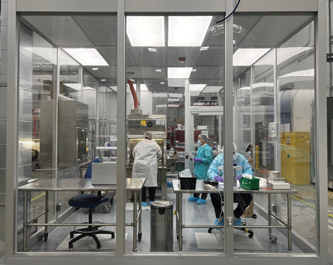 NorthStar Operators Manufacture a Product Batch in New Cleanroom (Photo: Business Wire)
