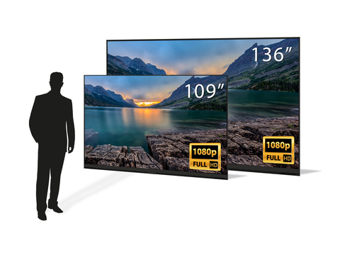 The award-winning Planar UltraRes L Series now features 109" and 136" sizes with MicroLED technology (Graphic: Business Wire)