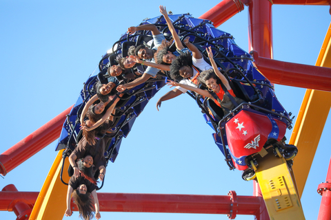 Six Flags Magic Mountain's DC Heroes & Villains Fest - Show your allegiance on a world-class collection of thrilling DC-themed rides and attractions, including WONDER WOMAN™ Flight of Courage. (Photo: Business Wire)