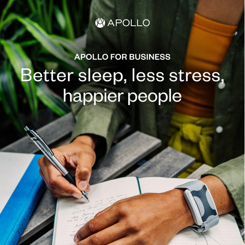 for more information on Apollo for Business, visit ApolloNeuro.com (Photo: Business Wire)