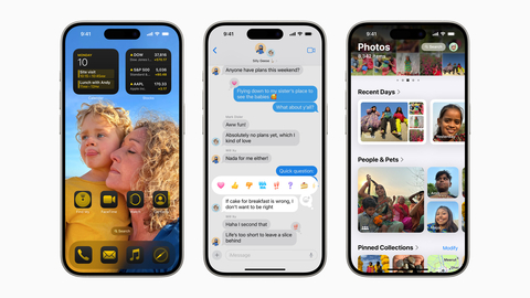 iOS 18 brings new ways to customize iPhone, additional ways to stay connected in Messages, the biggest-ever redesign on the Photos app, and so much more. (Photo: Business Wire)
