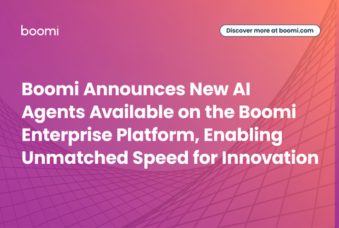 Boomi Announces New AI Agents Available on the Boomi Enterprise Platform, Enabling Unmatched Speed for Innovation (Graphic: Business Wire)