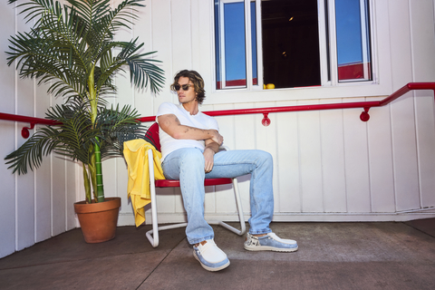 Lee® and HEYDUDE™ Launch New Collaboration for Summer with ‘Outer Banks’ actor Chase Stokes, current HEYDUDE ambassador, as the face of the campaign. Photo Credit: ©Lee2024 ©HEYDUDE™