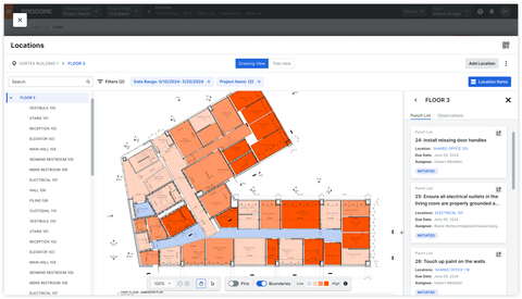 AI Locations will allow users to scan project drawings and automatically build out project location lists. (Photo: Business Wire)