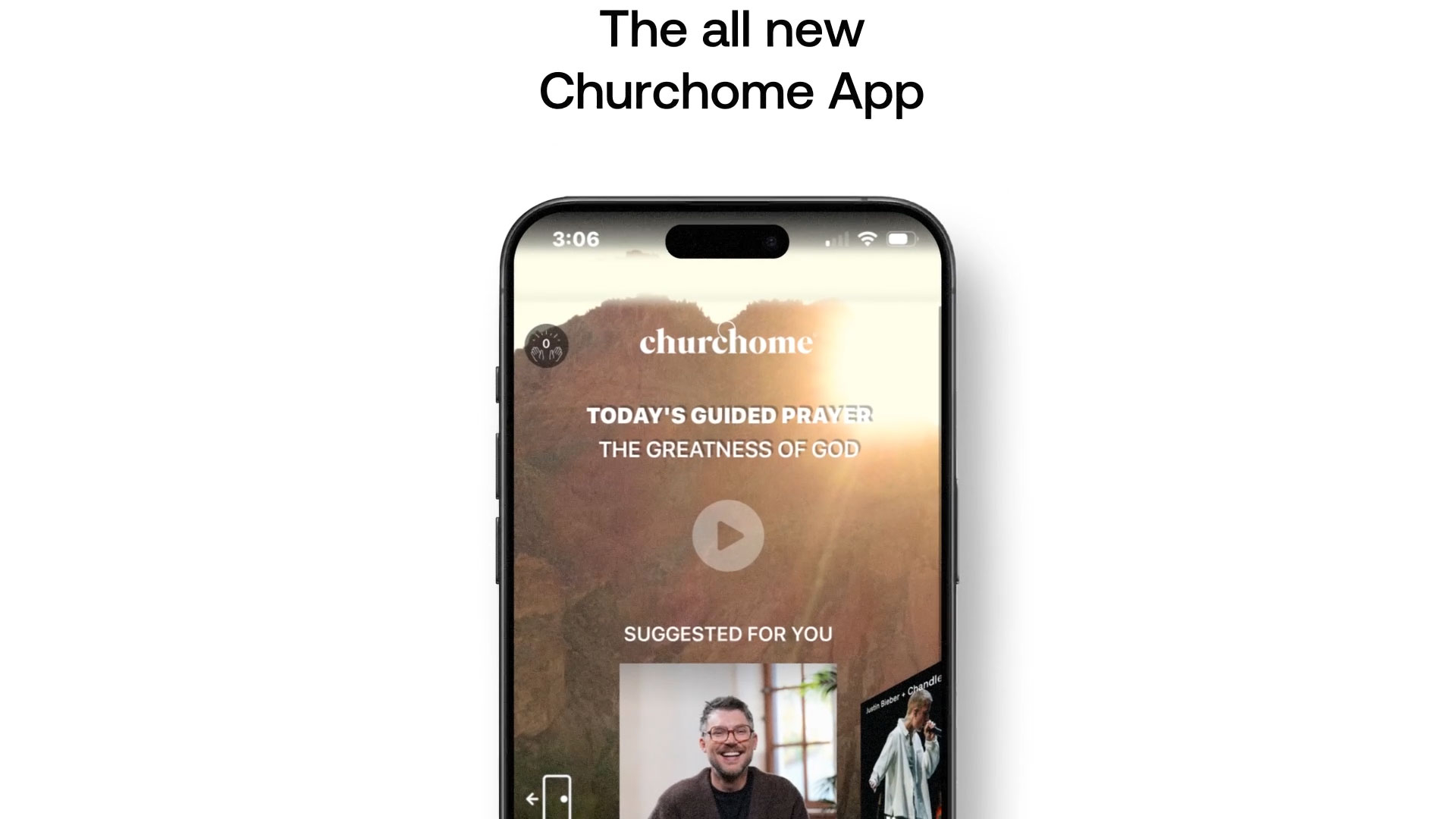 The Churchome app offers access to Weekly Services, Daily Guided Prayers, Pastor Chat, Uniquely Curated Content, and more.