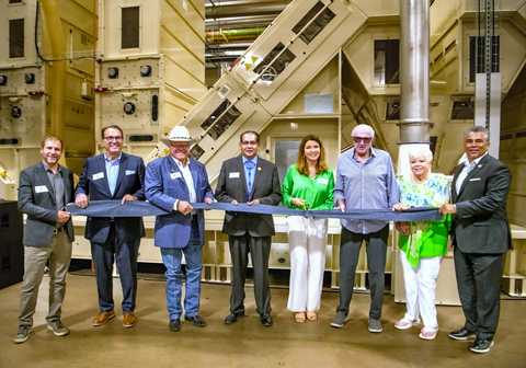 (L to R) Panda Biotech Chief Operating Officer Scott Evans; Wichita Falls Chamber of Commerce CEO Ron Kitchens; Texas Agriculture Commissioner Sid Miller; Southern Ute Tribe Chairman Melvin J. Baker; Panda Biotech President Dixie Carter; Chairman and CEO Robert W. Carter; Janice Carter; Executive Director of Southern Ute Growth Fund Shain Seibel. Photo credit: Shana B