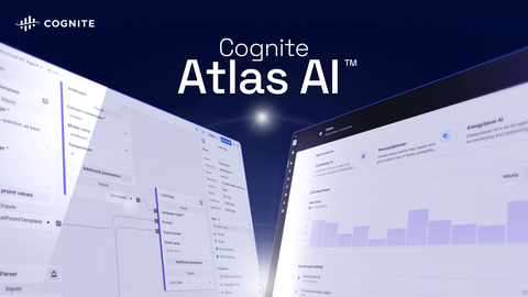 Cognite Atlas AI enables low-code development of AI agents that increase the accuracy of industrial AI, accelerate efficiencies, and drive business impact (Graphic: Cognite)