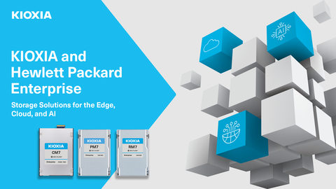KIOXIA storage solutions can be found optimizing HPE solutions across multiple product lines, from the edge to the cloud to AI computing. (Graphic: Business Wire)