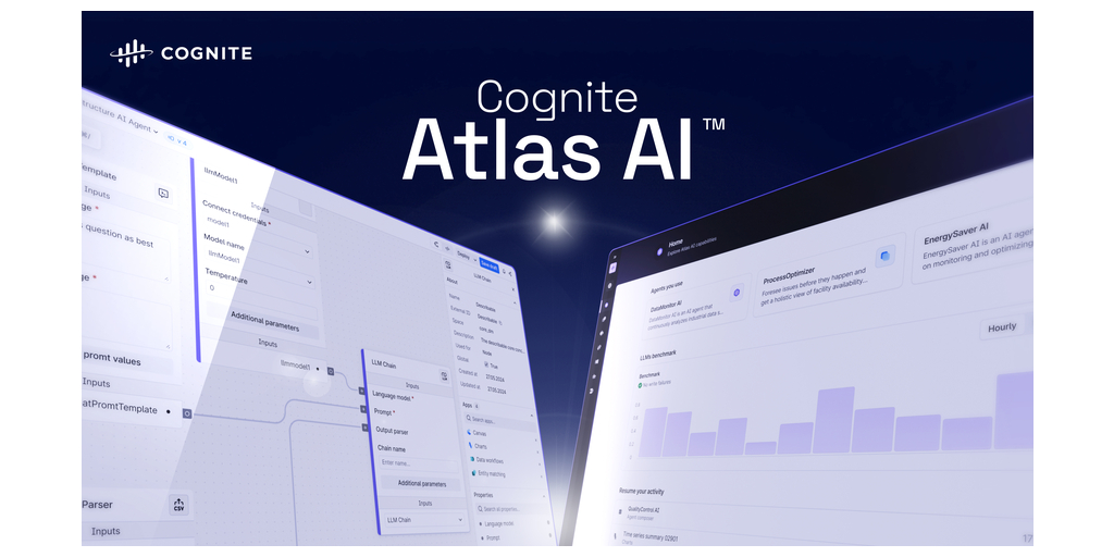 「Cognite Atlas AI™」で、業界固有のインサイト提供や複雑な産業タスクの自動化に適したバーチャル従業員となる産業特化型エージェントを構築