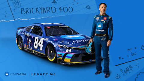 Jimmie Johnson's Brickyard 400 paint scheme was designed by his two daughters in honor of Father's Day. (Photo: Business Wire)
