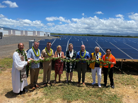 The Dedication Ceremony of Kūpono Solar Marked by the Untying of a Maile Lei. (Photo: Business Wire)