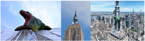 Empire State Building Debuts 270-Foot Vhagar the Dragon Coiled Around the Building?s Mast, in Partnership with Max (Photo: Business Wire)