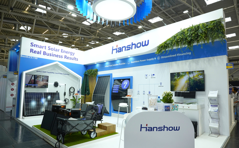 Hanshow at Intersolar Europe 2024  </div> <p>Hanshow is proud to introduce its latest lightweight solar components at Intersolar Europe, the world's leading exhibition for the solar industry. Designed for ease of installation and superior performance, these components mark a significant advancement in solar technology. </p> <p>Hanshow provides customized solar systems tailored to each client's unique energy needs and sustainability objectives. This bespoke approach optimizes each solution for maximum performance and reliability, enabling clients to achieve their green energy goals while maintaining operational efficiency and cost-effectiveness. </p> <p>These solutions seamlessly integrate into existing energy infrastructures, enhancing efficiency and promoting the adoption of clean, renewable energy sources. By addressing every aspect of the energy value chain, Hanshow ensures a holistic approach to energy management and sustainability. </p> <p>Comprehensive Digital Energy Solutions</p> <p>Hanshow offers a comprehensive range of digital energy solutions that cover the entire value chain, including industrial and commercial distributed photovoltaic power generation systems, energy storage systems, and charging pile systems. </p> <p>Flexible Financing Options</p> <p>Hanshow's comprehensive approach reduces the need for multiple vendors by offering flexible financing options that minimize upfront costs and operational risks. The Power Purchase Agreement (PPA) financing and leasing support model streamlines the renewable energy transition by providing development, financing, construction, and maintenance all under one roof. </p> <p>High-Quality and Performance Standards</p> <p>Hanshow is backed by established engineering management expertise, reliable professional and technical skills, robust business development capabilities, efficient resource integration, and comprehensive service operations. </p> <p>360° Sustainable Transition</p> <p>Hanshow provides a seamless and efficient approach for businesses of all types to adopt renewable energy, reduce their carbon footprint, and enhance overall sustainability. </p> <p>Advanced Energy Storage and EV Charging Solutions</p> <p>Hanshow's energy storage component features a 400 kWh capacity, ensuring efficient use of solar power by storing excess energy for use during non-sunlight hours and electric vehicle charging component with 360 kW capacity, providing essential infrastructure to support the adoption of electric vehicles. </p> <p>Innovating for the Future</p> <p>Later this year, Hanshow and Singfilm Solar will inaugurate a joint research laboratory dedicated to advancing solar technology. This collaborative effort aims to develop a new generation of solar cells that will feature significantly higher efficiency, an extended lifespan, and reduced production costs. </p> <p>About Hanshow</p> <p>Hanshow is a global leader in developing and manufacturing <a rel=