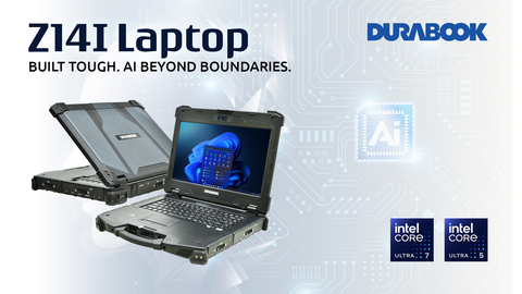 Fully-rugged, AI-ready, 14" laptop ideal for architecture, construction, defense, engineering, military, public safety and other field professionals needing AI tools on the go. (Graphic: Business Wire)